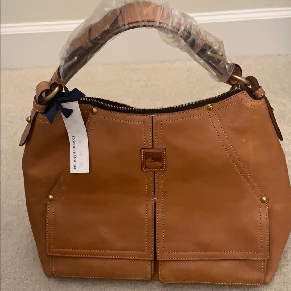 Brown Dooney and Bourke Kingston Hobo Bag